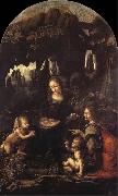 LEONARDO da Vinci Madonna in the rock grotto china oil painting reproduction